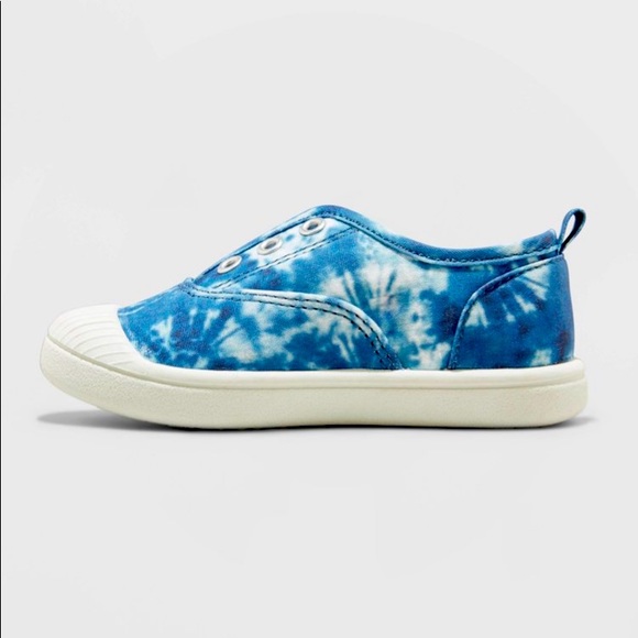 Cat & Jack Tie Dye Slip On Sneakers Size 7 - Picture 2 of 4